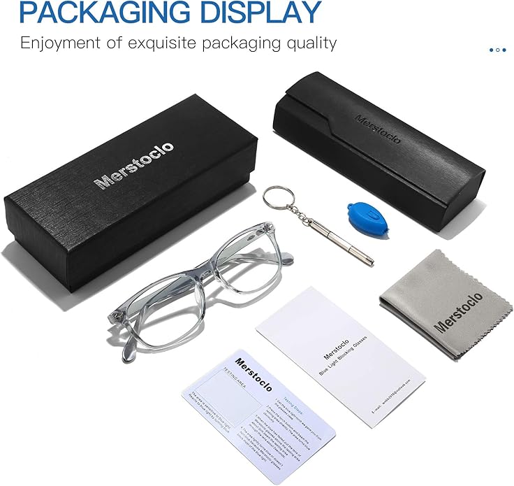 Gysnail Blue Light Blocking Computer Glasses Men/Women, Eye Fatigue Relieve & Better Sleep, Blue Blocker Gaming Glasses
