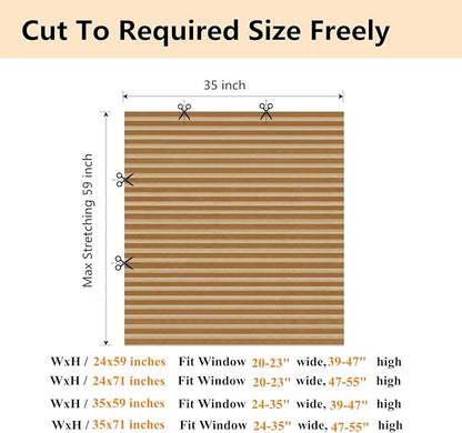 Window Blinds Cordless No Drill Cut to Size Clip On Stick On Self Adhesive Temporary Blinds Pleated Paper Blinds for Windows Doors Shades for Home Nursery Bedroom Kitchen Bathroom