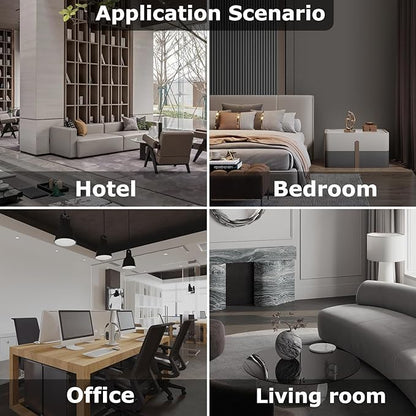 2026 Upgraded Cordless Rechargeable Diffuser - Hotel Scent Diffuser for Whole House- Scent Air Machine -App Bluetooth Control - Waterless Essential Oil Diffuser for Large Room, Studio Office -Silver