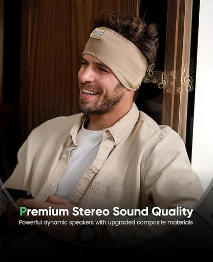 Bluetooth Headphones Headband, Sleep Headphones Bluetooth Headband for Side Sleepers, Reduce Snoring Disturbance for Sleeping, Wireless Headphone for Workout Running Cool Gadgets Unique Gifts