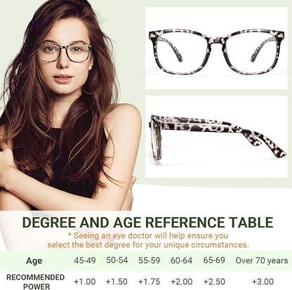 CCVOO Reading Glasses for Women/Men, Eyeglasses, Blue Light Readers for Women/Men, Computer Eye Glasses, Cheaters