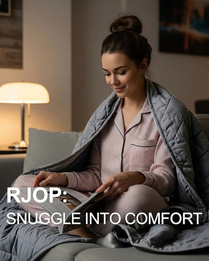 Weighted Blanket 20lbs 60"x80", Weighted Blankets for Adults, Cooling Weighted Blanket for Sleeping, Machine Washable Soft & Breathable All-Season Comfort & Premium Glass Beads(60" x 80" 20 lbs)