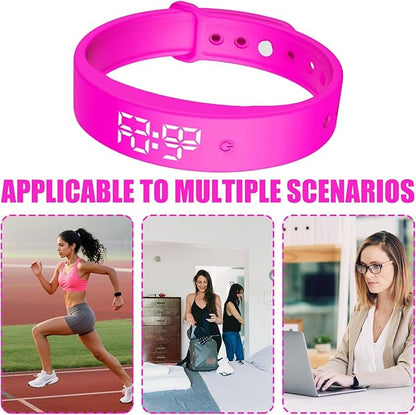 Alarm Vibrating Watch, Alarm Reminder Watch, Silent Vibrating Timer Clock, 3 Alarms Daily Organizer Timer for Adults/Men/Women/Teens/Elderly