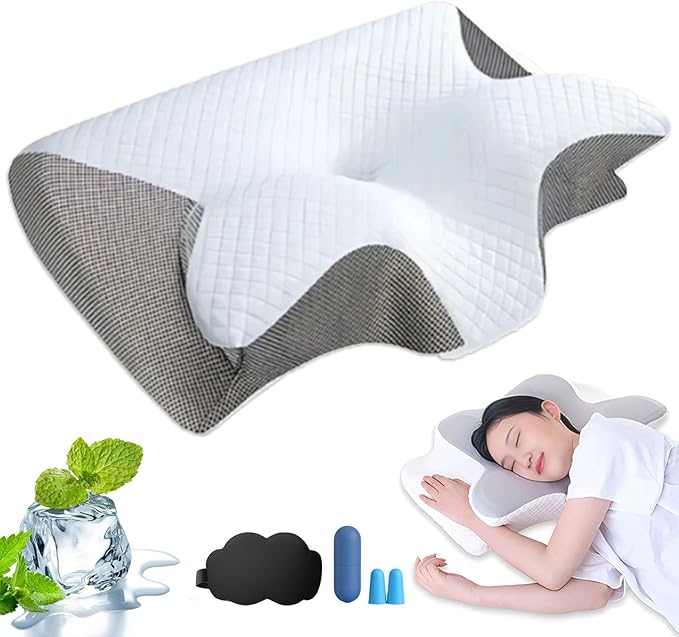 Pillow Hospitality Collection, Pillows - Premium Neck & Posture Support, Ergonomic Memory Foam Cervical Neck Pillow for Sleeping, for Back Stomach Side Sleeper (Gray)