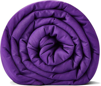 RelaxBlanket Weighted Blanket | 60''x80'',10lbs | for Individual Between 90-140 lbs | Premium Cotton Material with Glass Beads | Violet