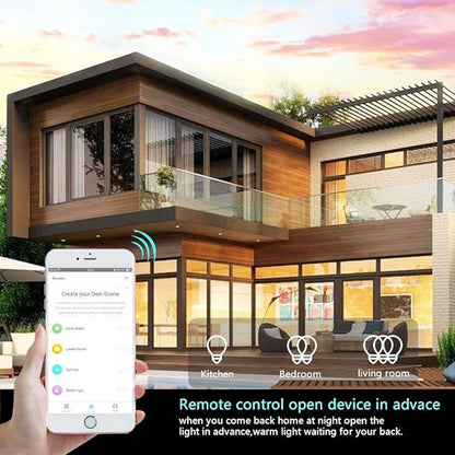 WiFi Light Smart Switch 2 Gang Touch Wall - Compatible With Alexa Google Assistant and IFTTT