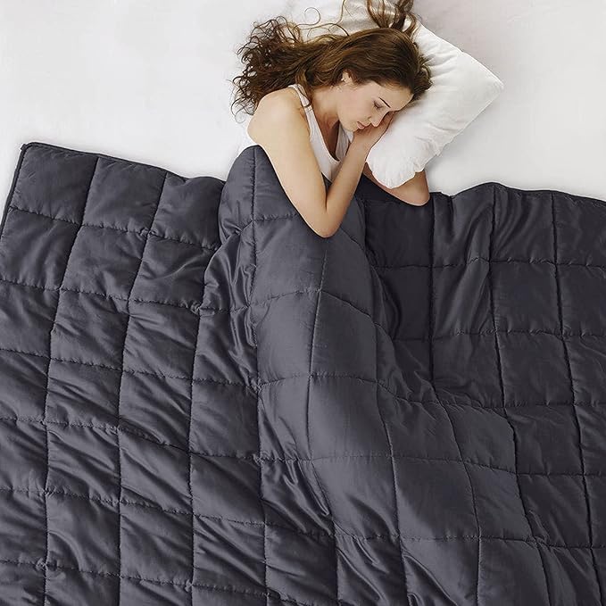 King Size Weighted Blanket 20lbs - 88"x104" Cooling Breathable Heavy Blanket with Glass Beads for Adult All-Season