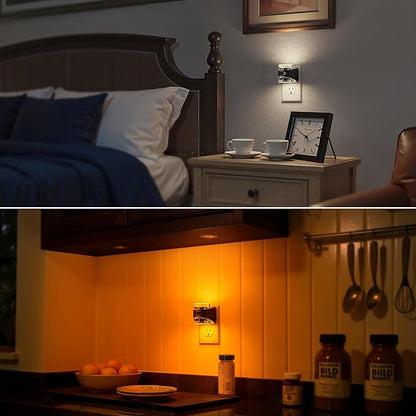 Briignite LED Night Light Plug into Wall Dimmable Night Light with Bubble Design 5 Color Temperature & Brightness Levels Dusk to Dawn Sensor Nightlights for Nursery, Hallway, Bathroom, Rooms, 5CCT