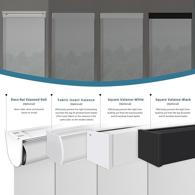 Motorized Shades Compatible with Alexa,Google Asssitant,Homekit Over Thead,5% Openness Solar Shades for Window, Smart Shades with Remote, APP/Voice Control,Custom Size,Aventus Ice