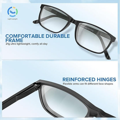 G5 Blue Light Blocking Glasses for Women & Men, Eye Strain Protection Bluelight Blockers for Reading Computer Gaming