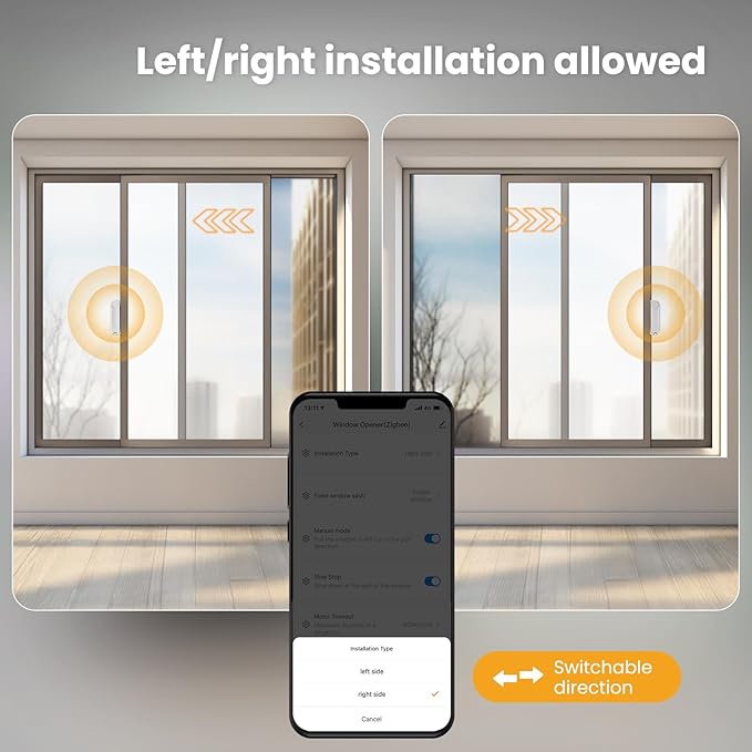 Window Opener ，Motor APP Remote Control Timing Quiet， Automatic Smart Window Pusher ，Solar Charging, no Tools Required for Installation