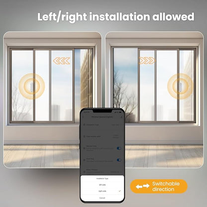 Window Opener ，Motor APP Remote Control Timing Quiet， Automatic Smart Window Pusher ，Solar Charging, no Tools Required for Installation