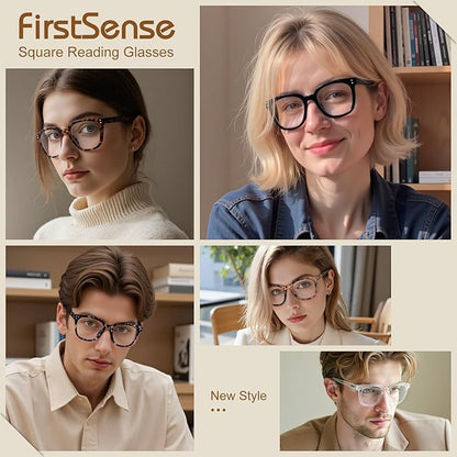 2Pack Reading Glasses for Men Women Blue Light Blocking with Spring Hinge, Blocking Readers Anti UV Ray Filter Eyeglasses(Brown Tortoiseshell/Amber Tortoiseshell,2.0