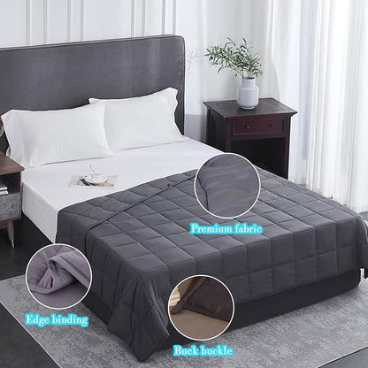 AIZYR Weighted Blanket Weighted Heavy Comfort Blanket, Throw Blanket Polyester Material with Glass Beads Thick Big Blankets for Adult,48.0" 72.0"/9.9LB