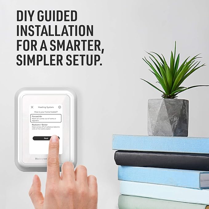 Honeywell Home T9 WiFi Smart Thermostat, Smart Room Sensor Ready, Touchscreen Display, Alexa and Google Assist (Pack of 2)