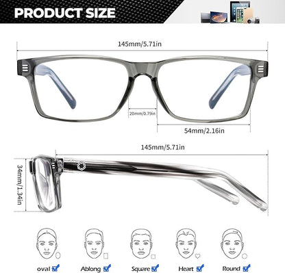 ANYLUV Blue Light Glasses Men Woman, Blue Light Blocking Glasses for Computer Gaming, Eye Strain Relief Eye Protection