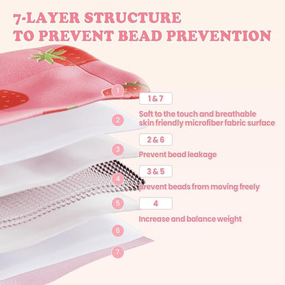 HOSUKKO Weighted Blanket - 3 lbs Pink Strawberry Heavy Blanket - Small Size Breathable Blanket(36 * 48 inches, 3 lbs)