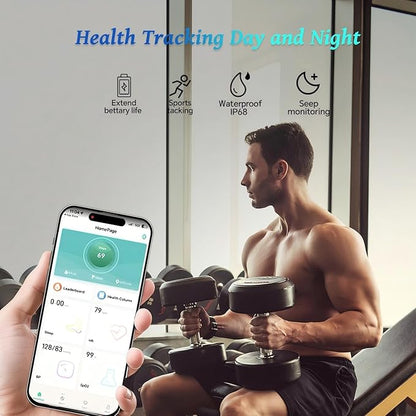 Smart Ring for Women Men,Fitness Tracker Ring with Heart Rate, Sleep Monitoring, Blood Oxygen, Step Counting for iOS and Android, No Subscription Fee, Waterproof(Black, 11)