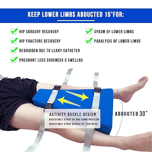 Hip Abduction Pillow Hip Replacement Recovery kit After Surgery Supplies Support Pillow Seniors Total knee Replacement Prime Preventing Dislocation Leg fixed pillow