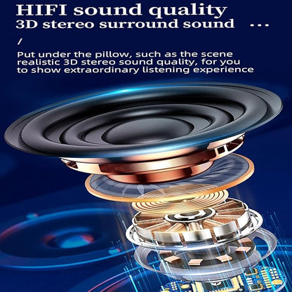 Pillow Speaker Portable Sleep Sound System for Side Sleepers White Noise Machine for Relaxation and Sleep Aid Perfect for Travel Home and Bedtime Use