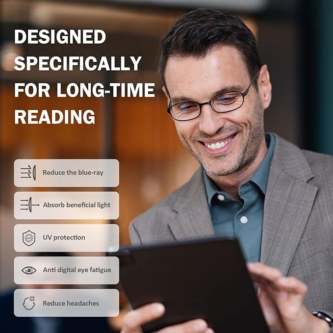 AQWANO 4 Pack Computer Reading Glasses Blue Light Blocking Lightweight TR90 Flexible Frame UV Protection Readers for Women Men +1.75