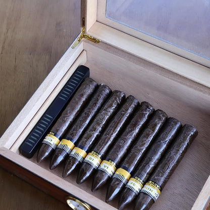 Cigar Humidifier Strips 4 Pack, Low Profile Humidity Control for Humidors & Travel Cases, Reusable and Compact Design(Black)