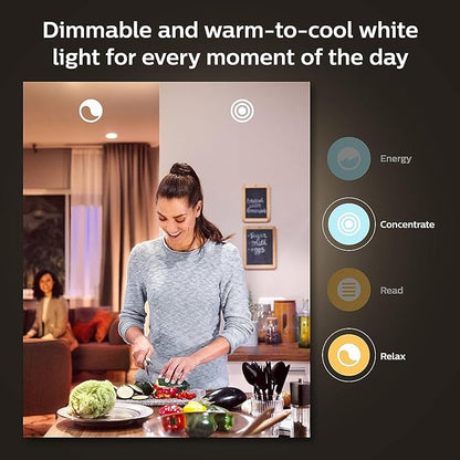 Philips Hue Smart 60W A19 LED Bulb - Soft Warm White Light - 2 Pack - 800LM - E26 - Indoor - Control with Hue App - Works with Alexa, Google Assistant and Apple Homekit