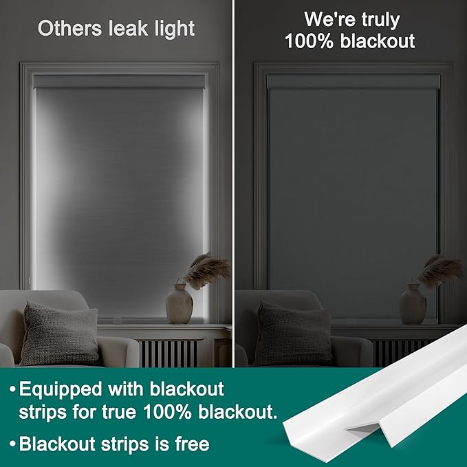 BERISSA Light Filtering Roller Shades for Windows, Cordless With Cassette Valance, Linen Blinds, Thermal Insulation for Home Door Office - Beige, 74" W x 48" H