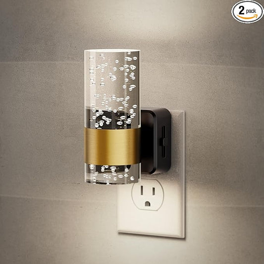 JandCase Night Light, Night Lights Plug into Wall, Dimmable LED Night Light with Adjustable Brightness, Automatic Night Lights Plug in with Auto Light Sensor, 5000K for Bathroom Hallway Decor-1 Pack
