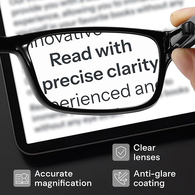 Gaoye 4.0 Professional Reading Glasses for All Day - Computer Readers with Blue Light Protection - Value Pack