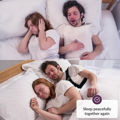 Anti Snoring Device | Positional Sleep Apnea Device | Side Sleep Trainer to Stop Snore | Includes Ball to Prevent Back Sleeping | Positional Therapy for Snoring Relief | Adjustable, Lightweight Vest