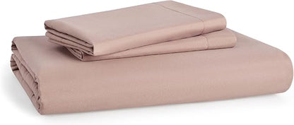 Bedsure Duvet Cover Full Size - Soft Double Brushed Bedding Set for Kids & Adults, Zipper Closure, 3 Pieces, Includes 1 Duvet Cover (80"x90") & 2 Pillow Shams, NO Comforter, Dusty Rose