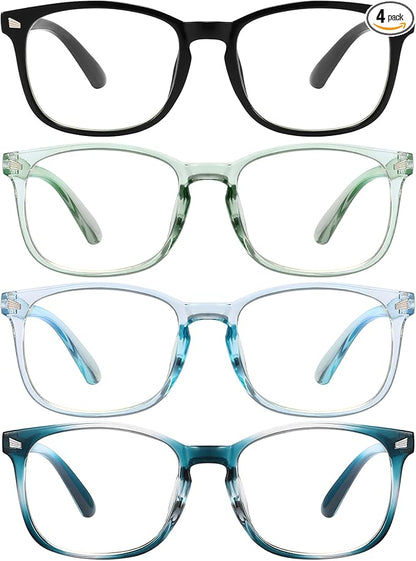 MIGSIR Blue Light Blocking Glasses for Computer Gaming, Fashion Fake Helps Reduce Screen Fatigue Eyeglasses for Women Men