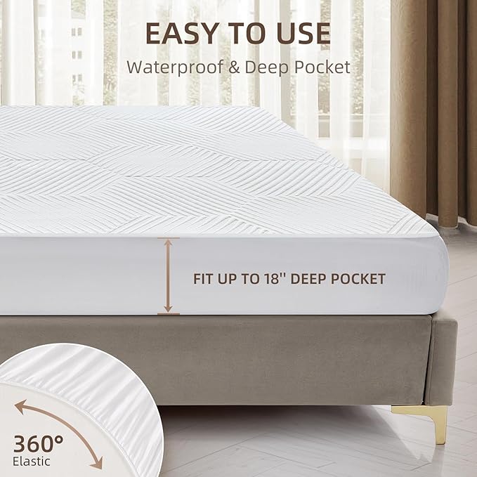 Multizone Waterproof Heated Mattress Pad, Individual Body & Feet Electric Mattress Bed Warmer 9 Heat Settings, 1-12 Hours Auto Off, Deep Pocket, Fast Heating, Machine Washable Twin, 39" x 75"