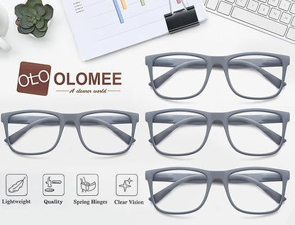 Blue Light Blocking Reading Glasses Men Large Oversized Square Readers Wide fit Cheaters for Men W/Big Head/Large Face