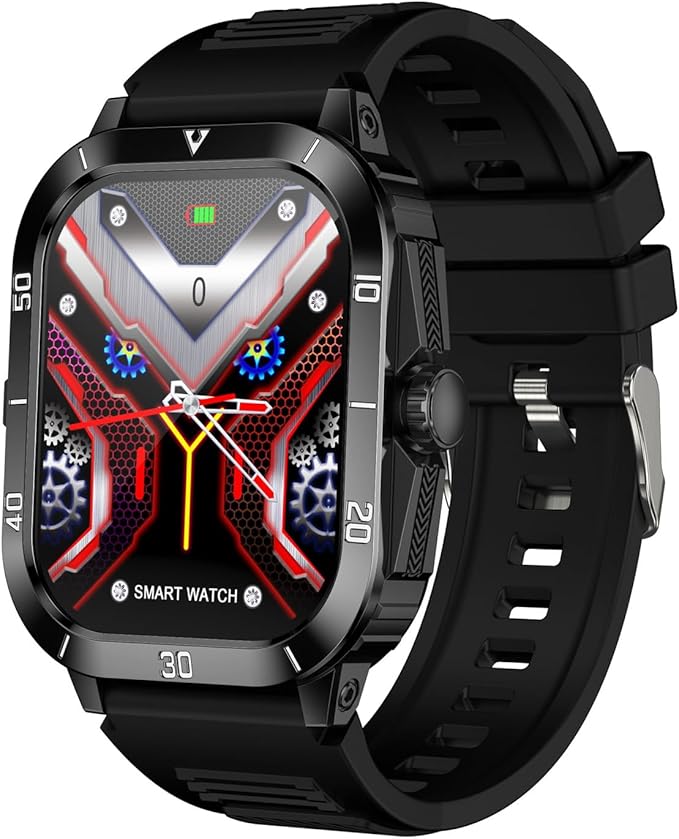 C50Pro Smart Sports Watch for Fitness Tracker &Health monitor, including Blood Pressure and Oxygen/Heart Rate/Sleep/Calories/Step counting/Distance etc, Waterproof wearable wristband for outdoor