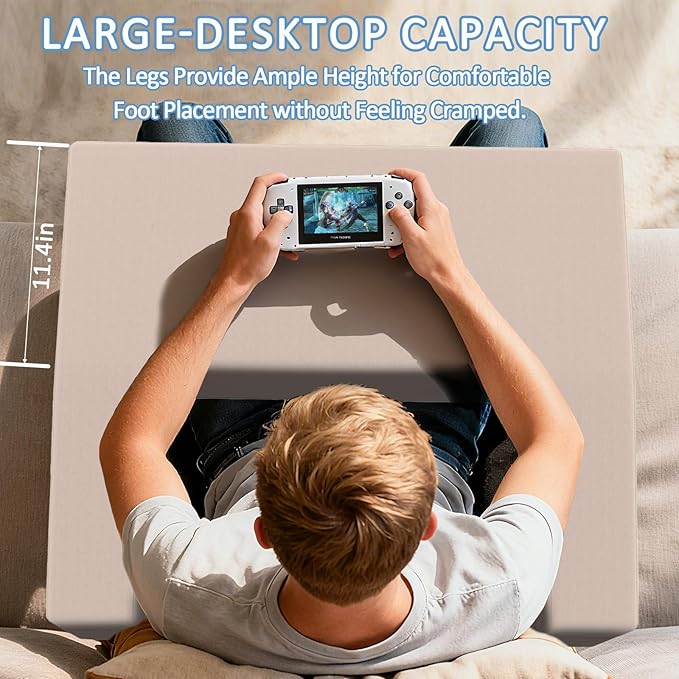 Lap Pillow Desk - Gaming Pillows for Lap, Multi-Functional Reading&Book Pillows and Machine Washable Desk Pillow for Napping, Work & Sofa Couch Use