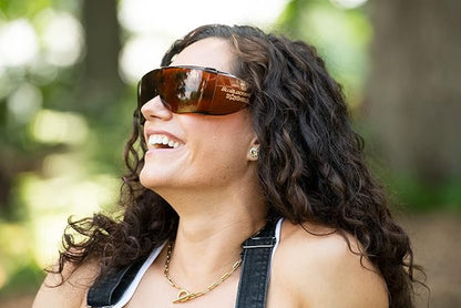 BluBlocker, StarShield Fit Over Sunglasses with Scratch Resistant Lens | Blocks 100% of Blue Light and UVA & UVB Rays | Retro | Gender Neutral for Men, Women, & Everyone | Blue Blocker | 2355K |