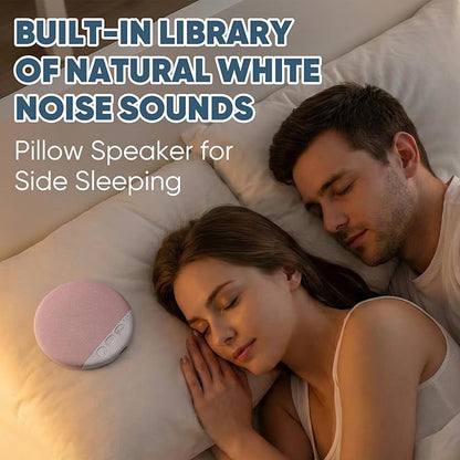2026 New Sleep Pillow Speaker, Bluetooth Pillow Speaker for Sleeping with White Noise Timer Wireless Sleep Aid with Stereo Bass Private Sleep Earbuds for Adult Kids (Blue)
