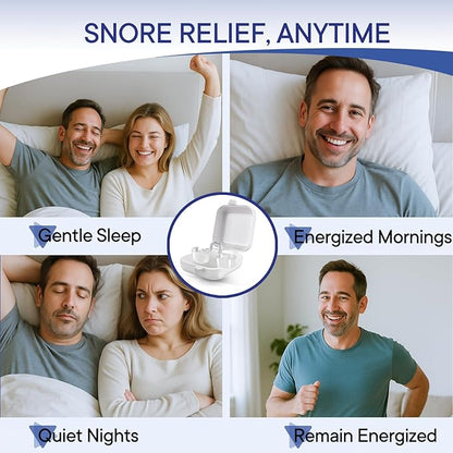 Anti Snoring Devices, Nose Vents Opener for Men and Women, 3-Gear Adjustable Fit, Individually Packaged & Portable, Helps Improve Airflow – 4 Pack