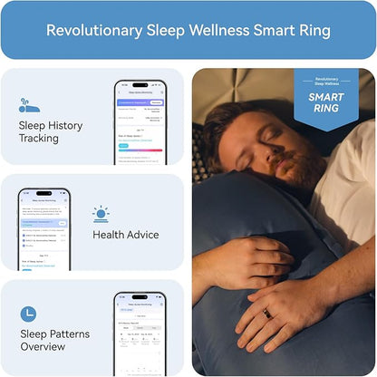 RingConn Gen 2, World’s First Smart Ring with Sleep Apnea Monitoring, No APP Subscription, 12-Day Battery Life, Stress/Heart Rate/Women's Health Tracker, Android & iOS Compatible (Gold, Size 13)