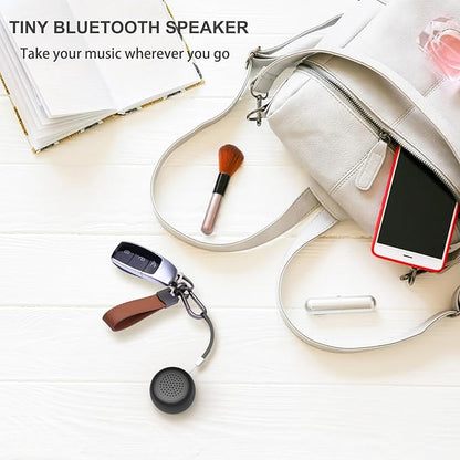 Mini Bluetooth Speaker, Small Tiny Portable Bluetooth 5.0 Speakers Perfect for Outdoor Indoor(Black)