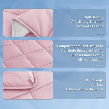 Topcee Weighted Blanket (20lbs 80"x87" King Size) Soft Cooling Heavy Blanket Sleeping, Apply to 190-210 lbs Body, Thick Breathable Blanket with Glass Bead, Easy Care
