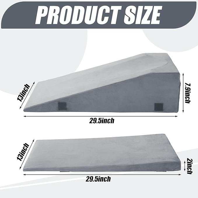 ROYALAY Leg Elevation Pillows for After Surgery, Adjustable Height Knee Surgery Recovery Equipment, Knee Replacement Recovery Aids for Hip Ankle Pain Relief Patent Pending, Single Leg