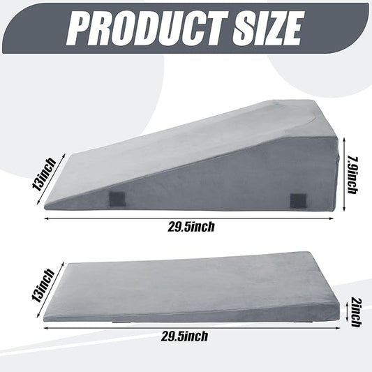 ROYALAY Leg Elevation Pillows for After Surgery, Adjustable Height Knee Surgery Recovery Equipment, Knee Replacement Recovery Aids for Hip Ankle Pain Relief Patent Pending, Single Leg