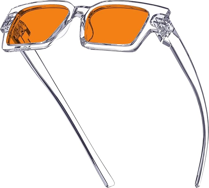 Eyekepper Blue Light Blocking Glasses Men Orange Tinted for Computer Gaming, Sleep Better and Reduce Eyestrain