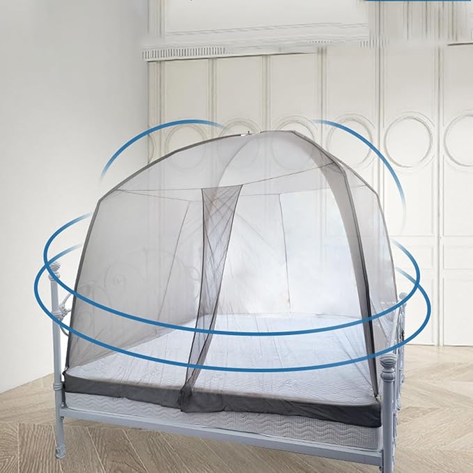 Faraday Fabric Emf Bed Canopy Silver Bed Drapes Mesh Protection Canopy RF Shielding Netting Queen Size (Color : Silver, Size : Medium)