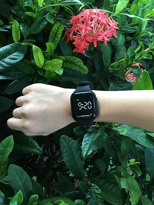 Vibrating Alarm Watch Rechargeable 15 Alarm Reminder Wristband Potty Training Watch with Lock Screen