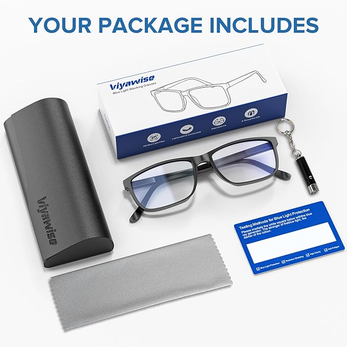G5 Blue Light Blocking Glasses for Women & Men, Eye Strain Protection Bluelight Blockers for Reading Computer Gaming