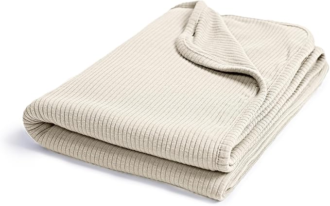 Ultra-Soft Rayon Made from Bamboo Baby Blanket - 30x40 Inches Double-Layer Swaddle Blanket, Breathable & Hypoallergenic, Lightweight Nursing Cover, Stroller Blanket for Infants & Toddlers